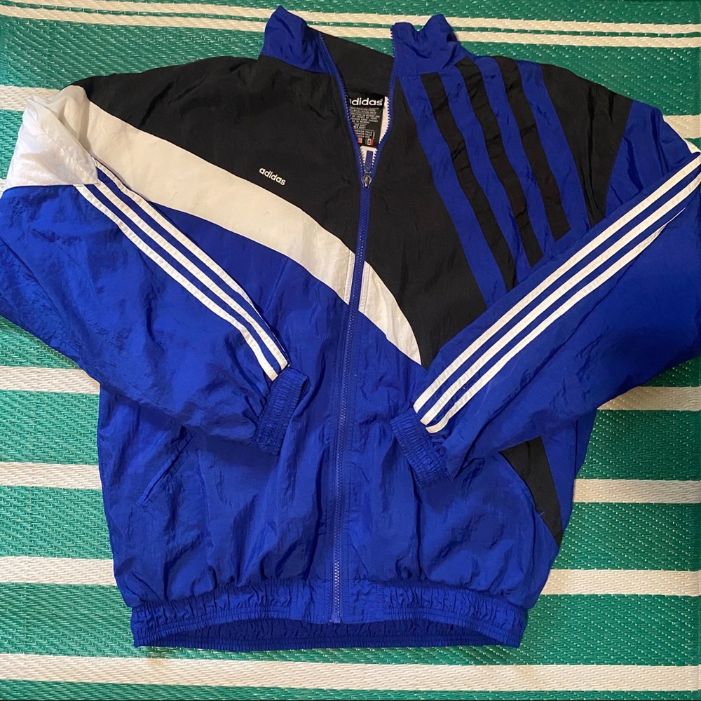 Vintage Adidas big logo track jacket